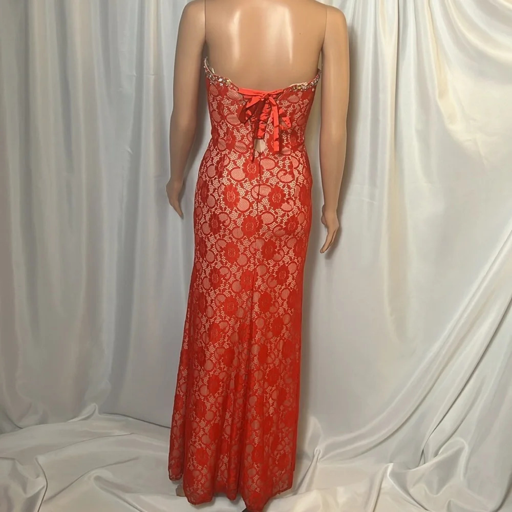 Dancing Queen Dress Gown Formal size XS Red - Picture 6 of 13
